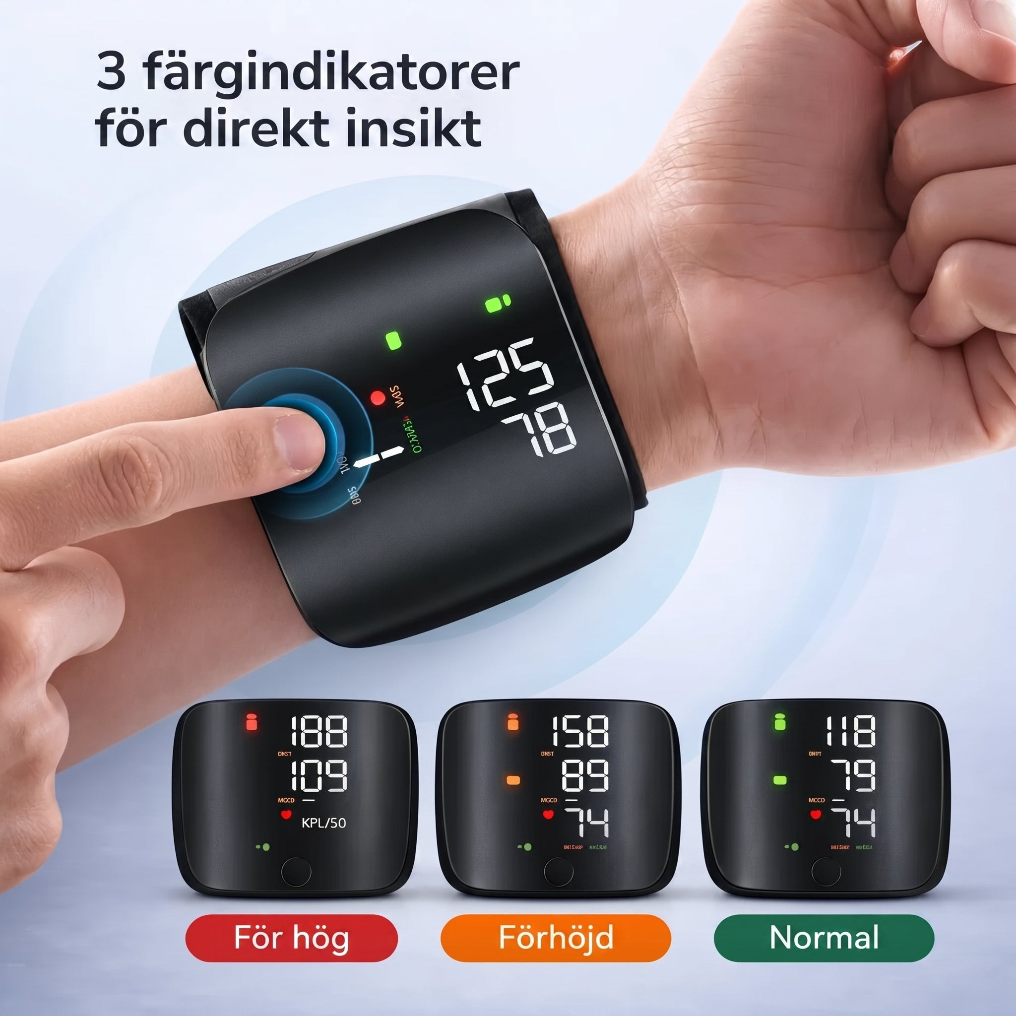 PulseCheck Pro – Mät ditt blodtryck tydligt och utan tvivel