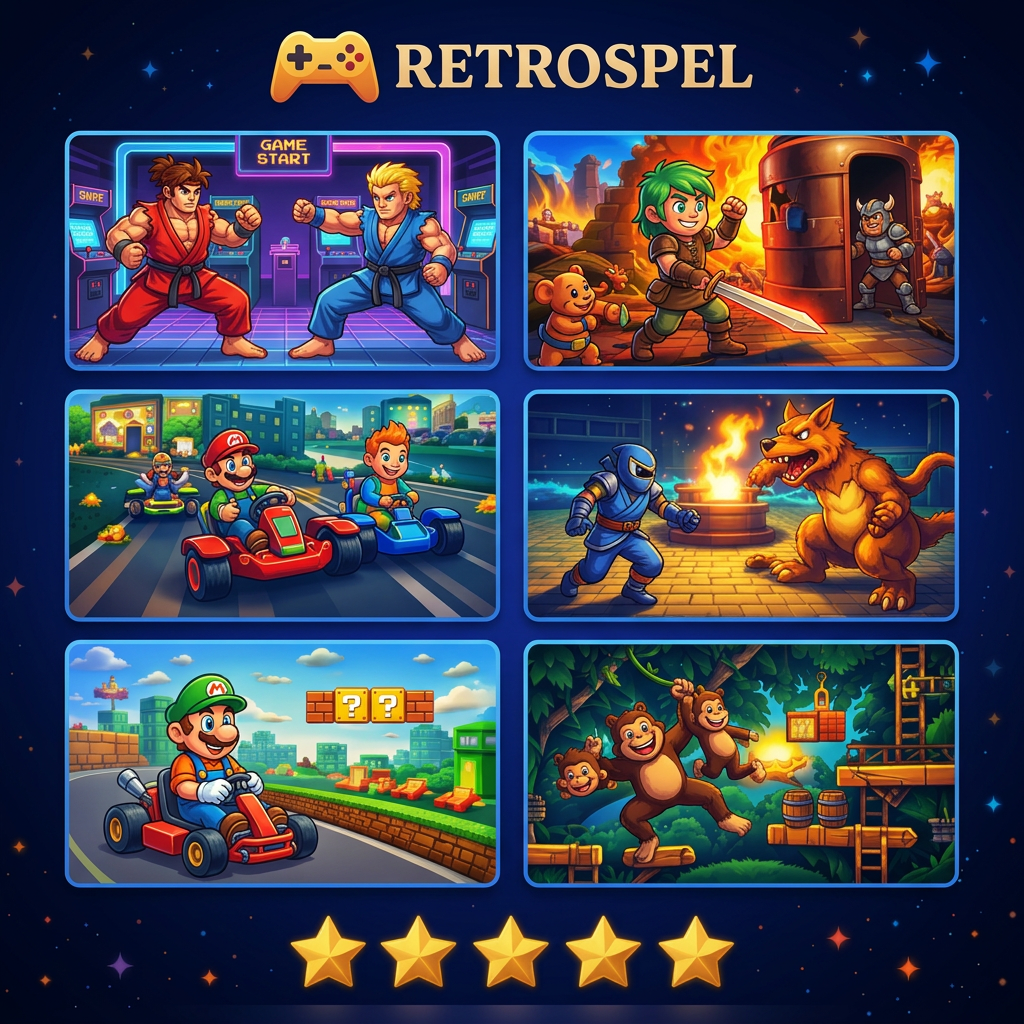 RetroSpel – Klassiska spel direkt på din TV