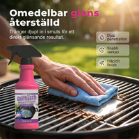 Grillfräsch — Inbränt fett bort på minuter