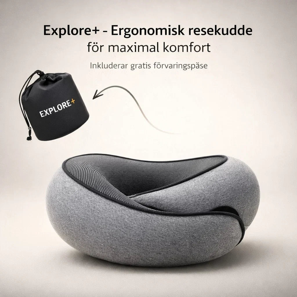 Explore+ — Stöd för nacken på varje resa